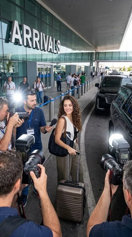 Paparazzi AI Airport Celebrity Arrival example