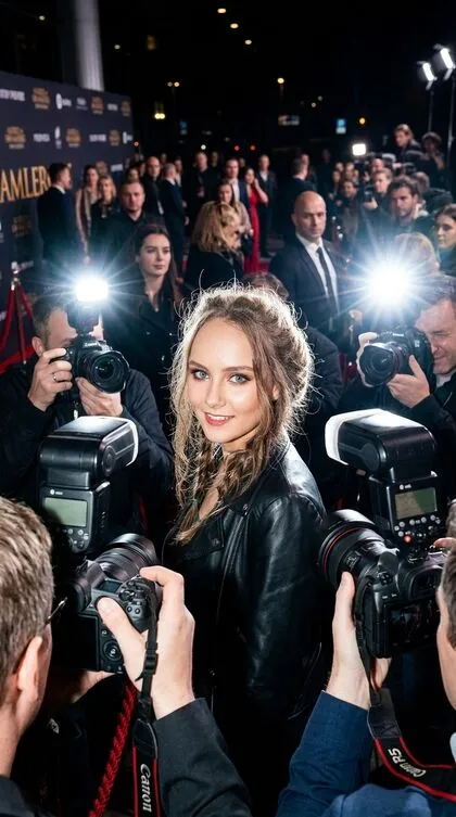 Paparazzi AI Red Carpet Exit Flash example